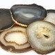 Agate Slice, A3 size ~ 85mm, Bag of 5 - Natural